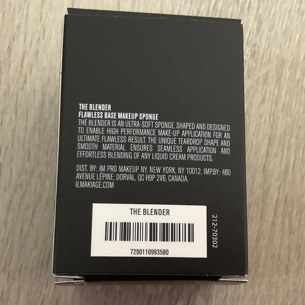 IL MAKIAGE The Blender Flawless Base Makeup Sponge Black Teardrop 212-70302 NEW